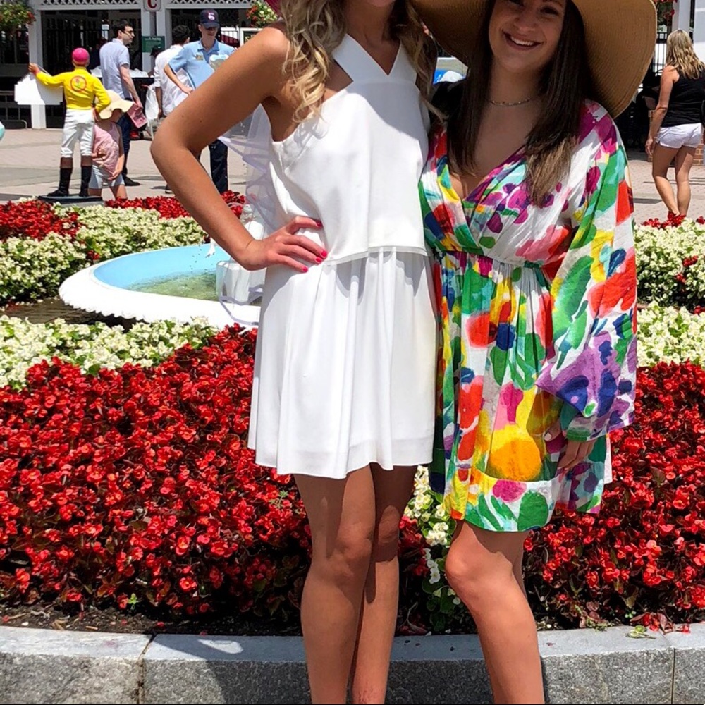 Zara white flow dress